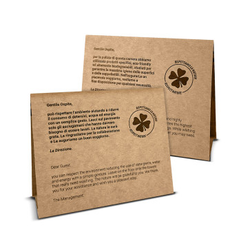 ENVIRONMENT CARD   tent card