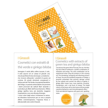 ADVERTISING CARD   "I GIRASOLI"