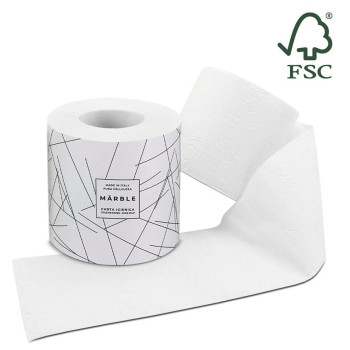 2-PLY BANDED TOILET PAPER   "MARBLE"