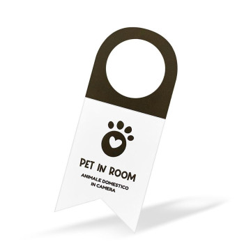 "PET IN ROOM" TAG   for door handle