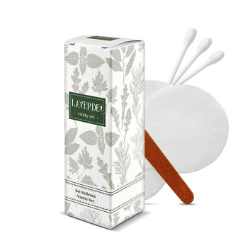 VANITY SET   "LAVERDE" cardboard box