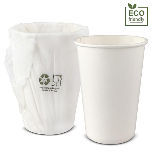 paper cup   in eco-friendly, biodegradable single bag 